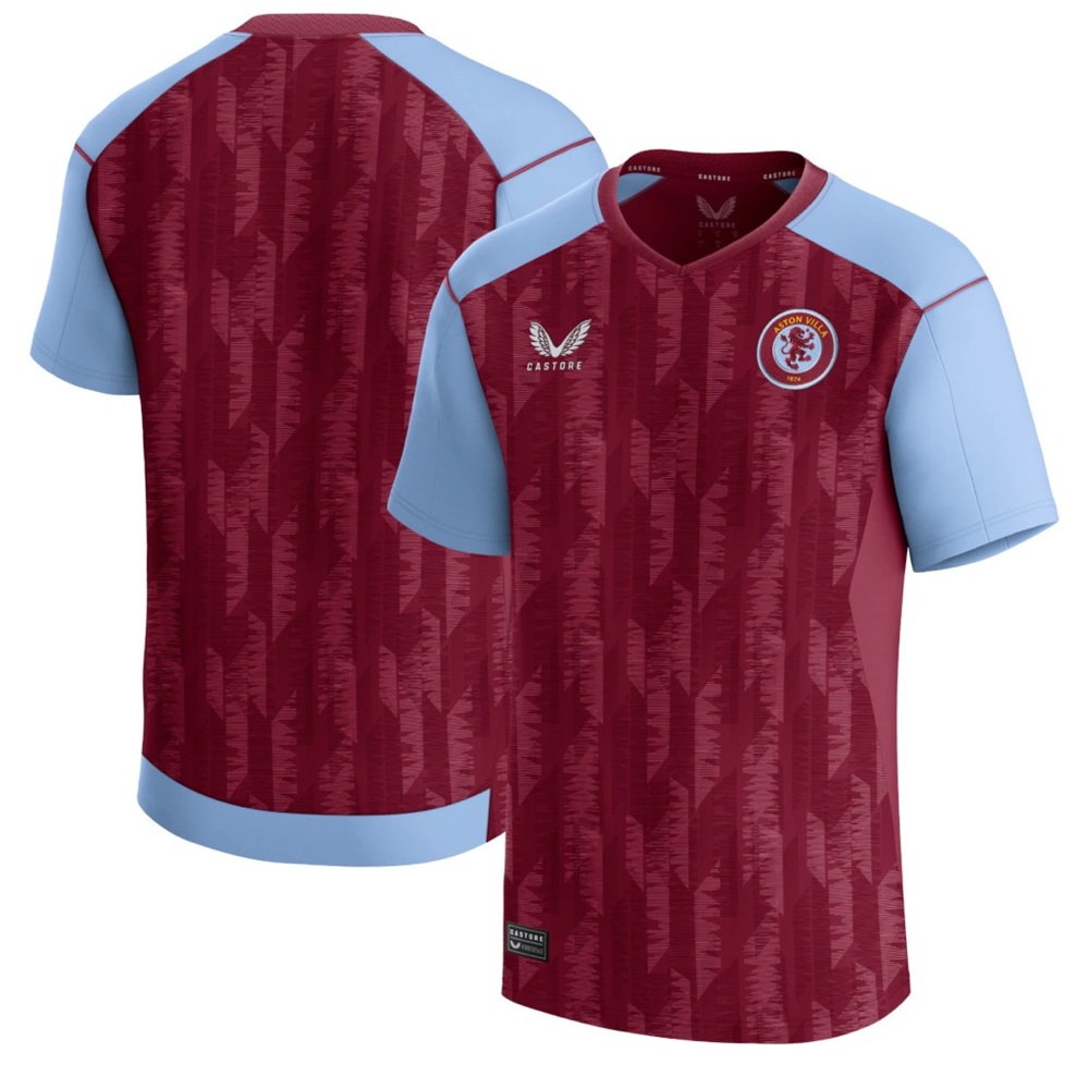 Castor Aston Villa Home Soccer Shirt